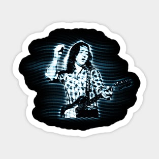 Rory Gallagher Forever Pay Tribute to the Blues-Rock Icon with a Classic Music-Inspired Tee Sticker